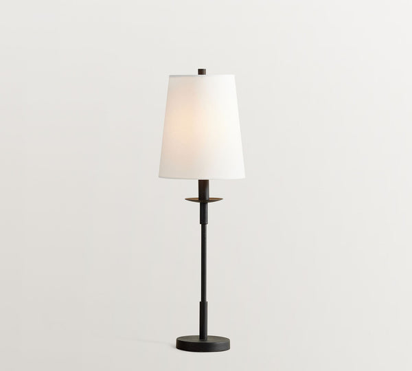 Lodge Modern Iron Linen Table Lamp Bedroom