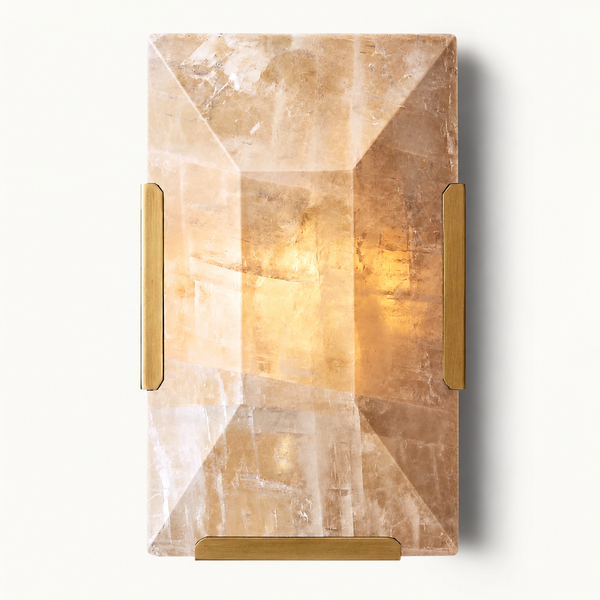 Calcite & Brass Wall Sconce | CLUG02