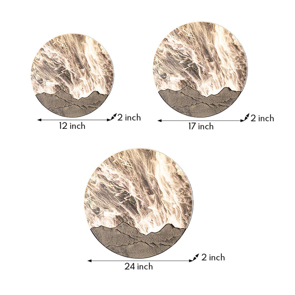 Beauty Round Sunrise Decorative Resin Outdoor Sconce