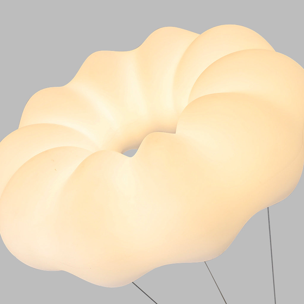 Pendant Ceiling Light LED Cream Cloud for Children's Room, White