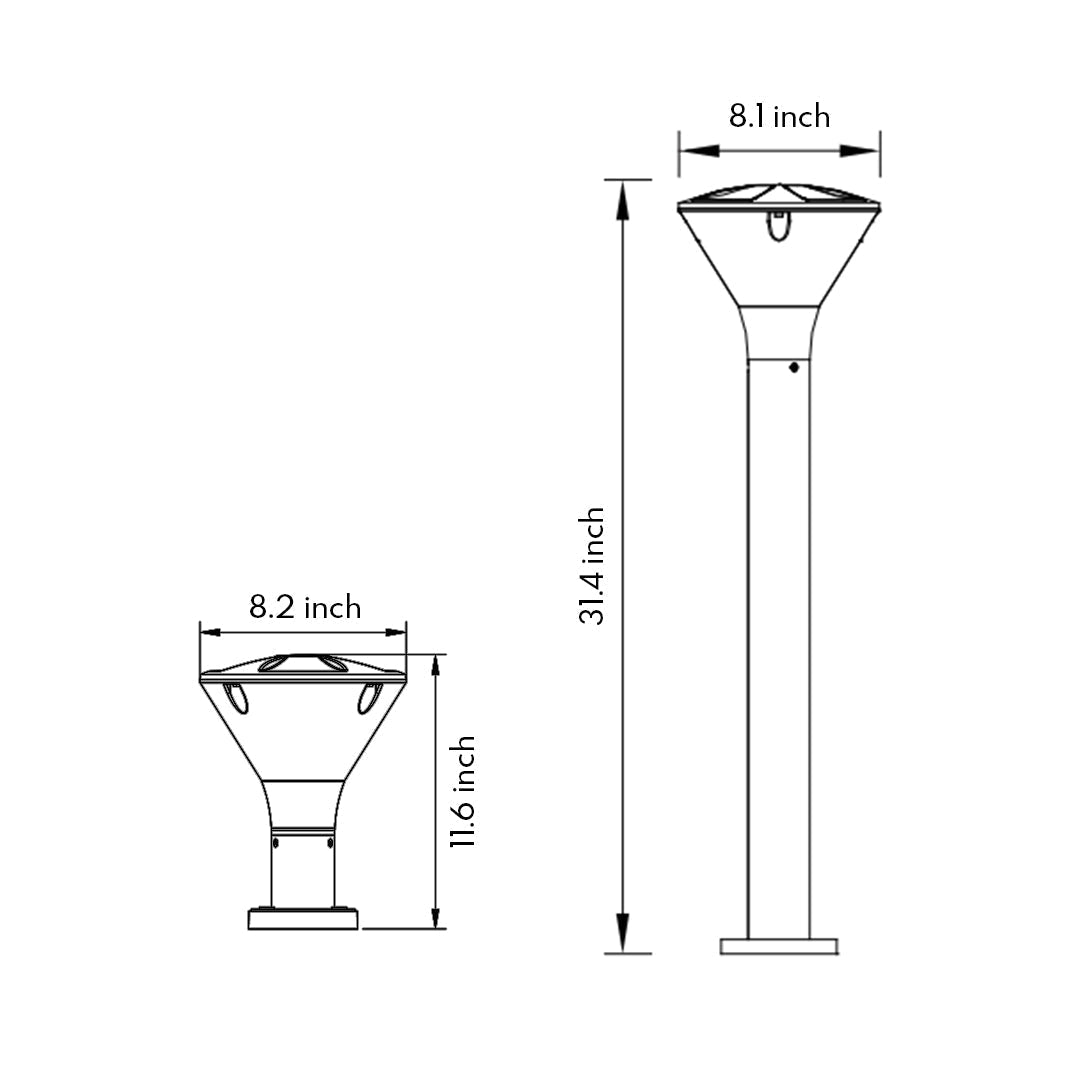 Nin LED Minimalist Modern Outdoor Lights