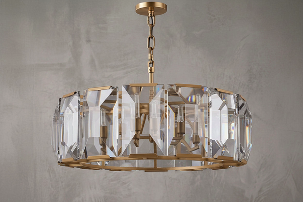 Round Crystal Halo Chandelier | CLPOH009K