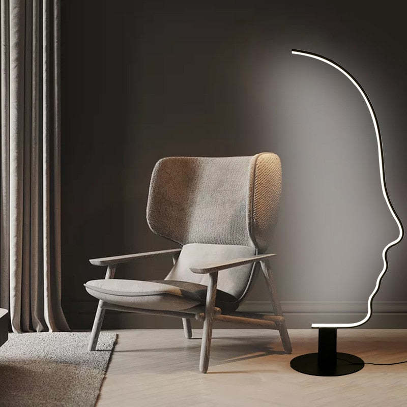 Creative Face Floor Lamp for Living Room