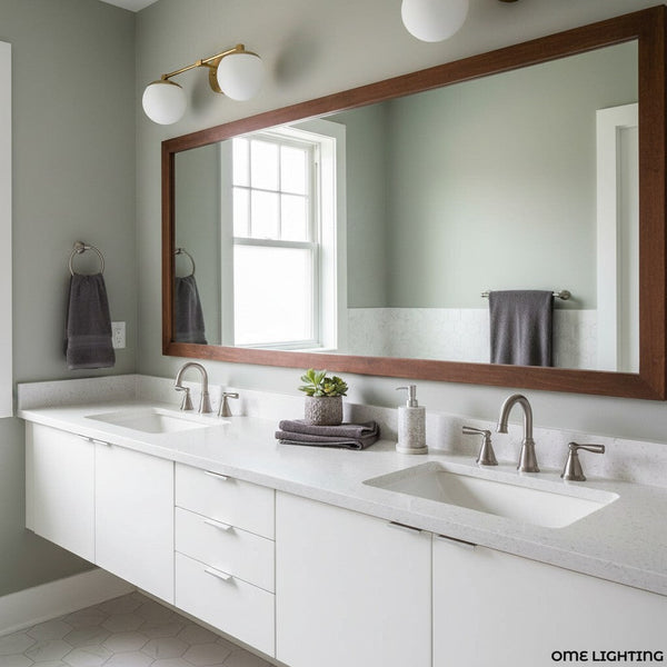 Pearl Milk Glass Brass Wall Sconce