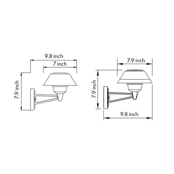 Lambert LED Minimalist Nordic Outdoor Sconce Light