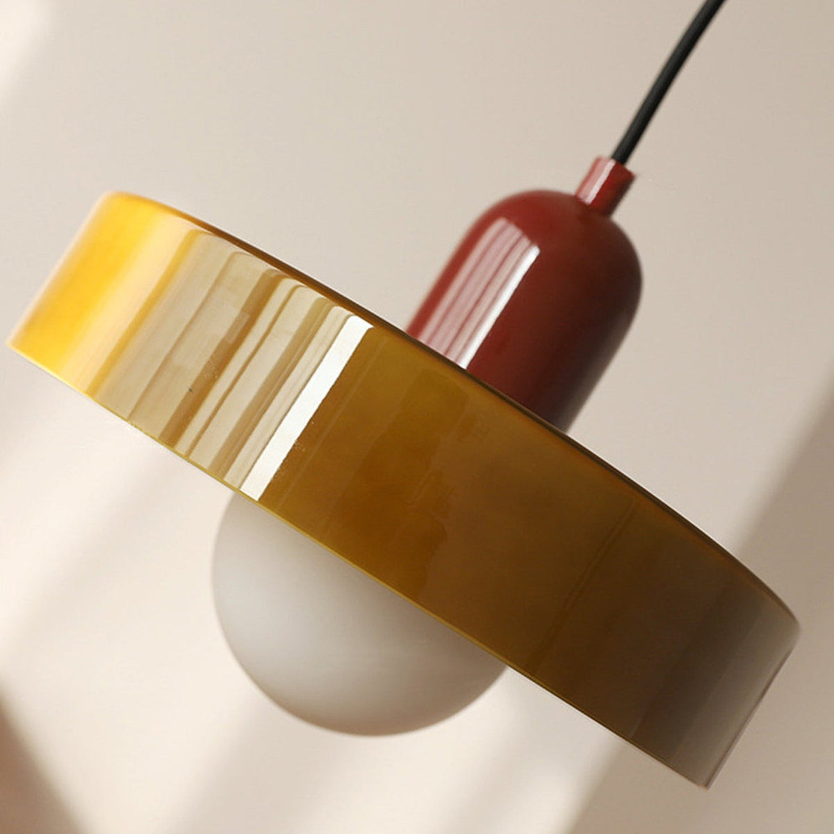 Colorful Bauhaus Glass Kitchen Island Ceiling Pendant Light