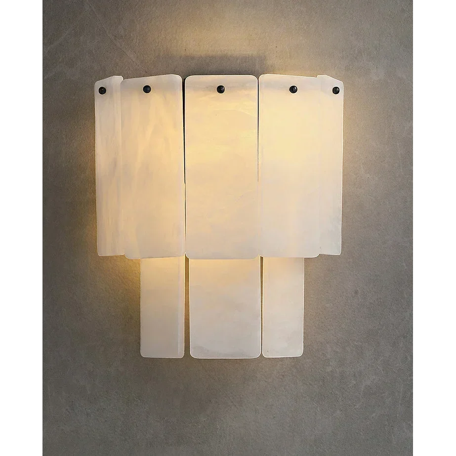 Double Layered Alabaster Wall Sconce | CLVVC0202