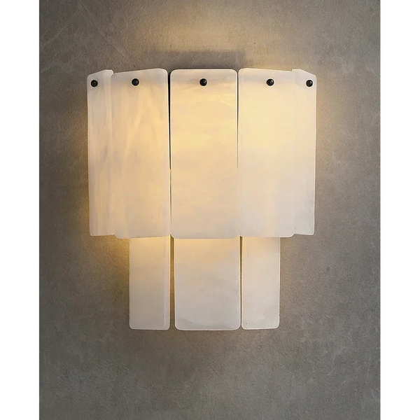 Double Layered Alabaster Wall Sconce | CLVVC0202