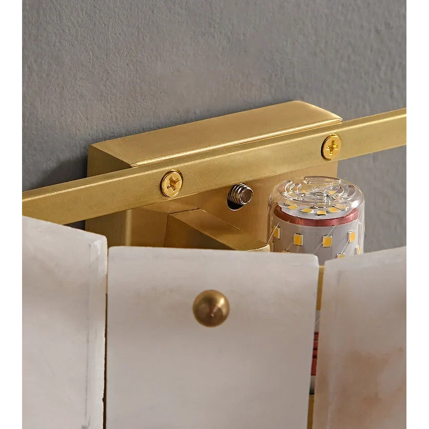 Double Layered Alabaster Wall Sconce | CLVVC0202