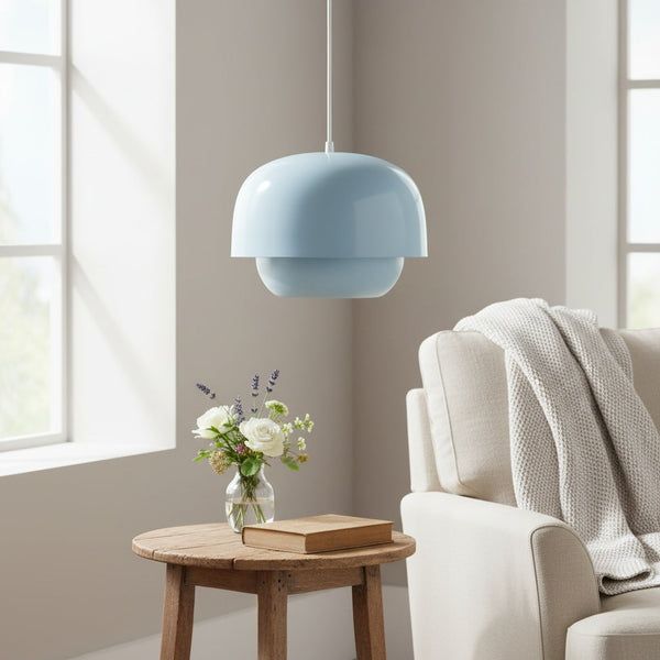 Orbit Sleek Dual-Layer Metal Pendant Lamp – Elegant Ambient Lighting for Dining Rooms