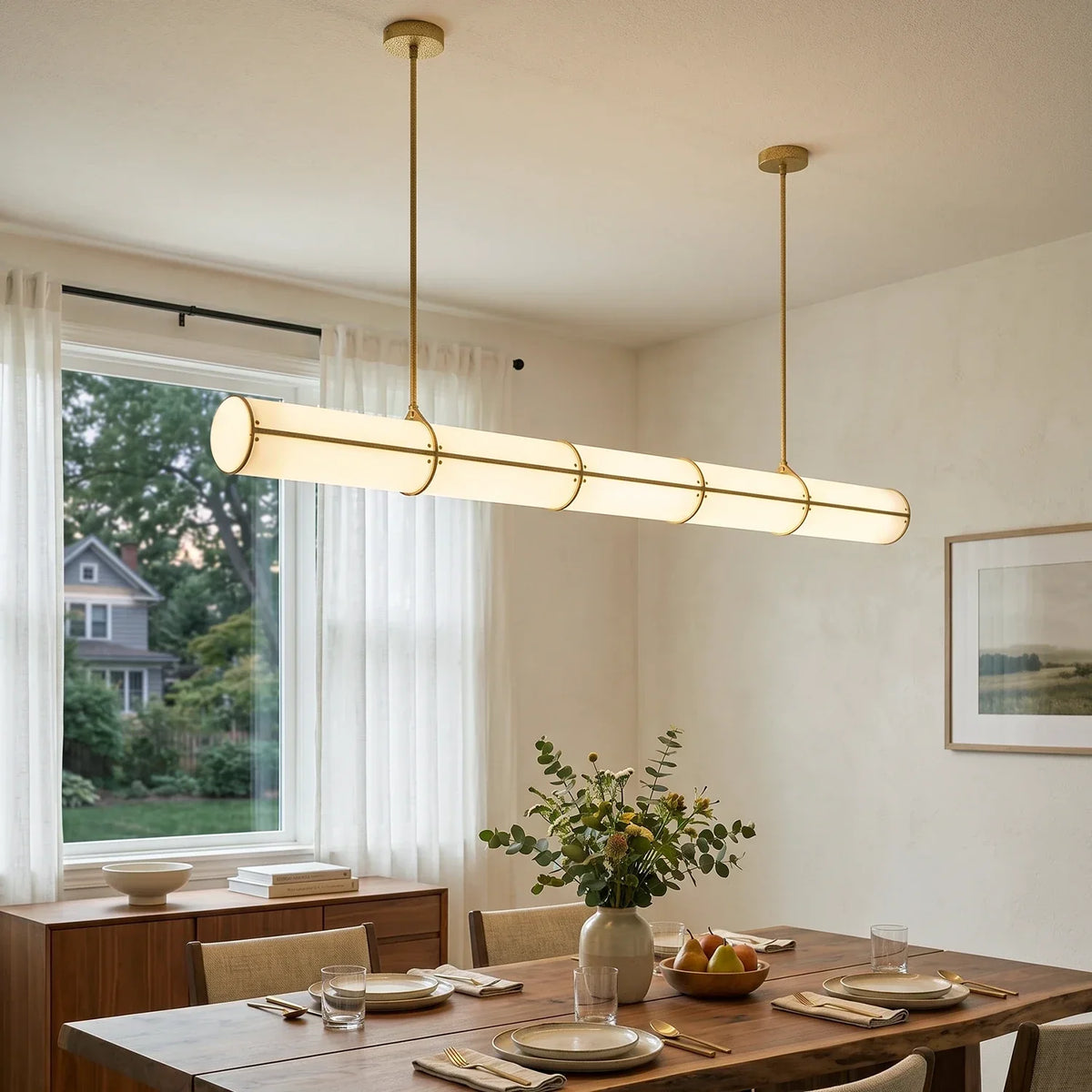 Cylindrical Endless Pendant Light
