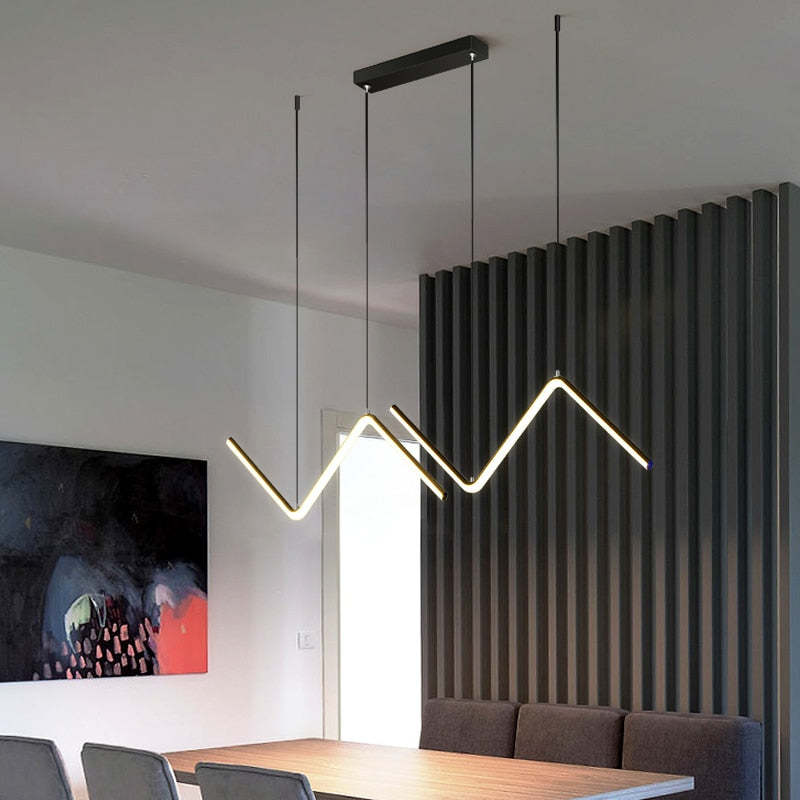 Minimalist Geometric Linear Pendant Lights