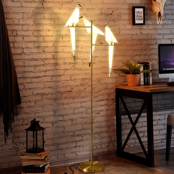 Crane Design Modern Floor Standing Lamp for Living Room