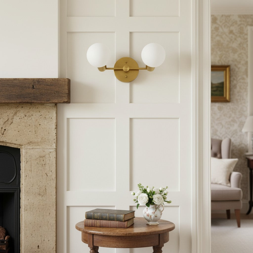Pearl Modern Brass Wall Sconce