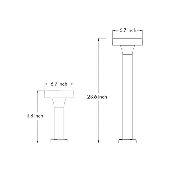 Perfy Vintage Poles Minimalist LED Outdoor Lights