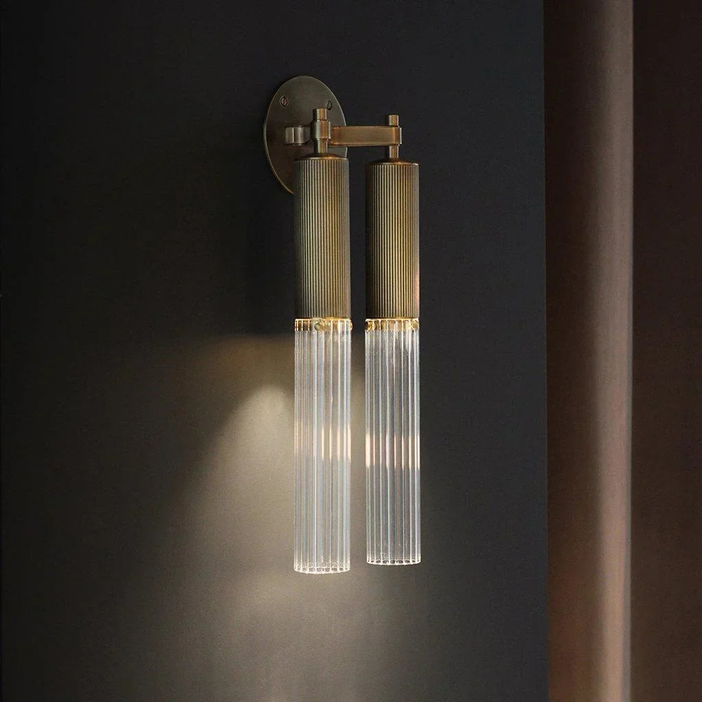 Flume Brass Double Wall Light | CLOL8563