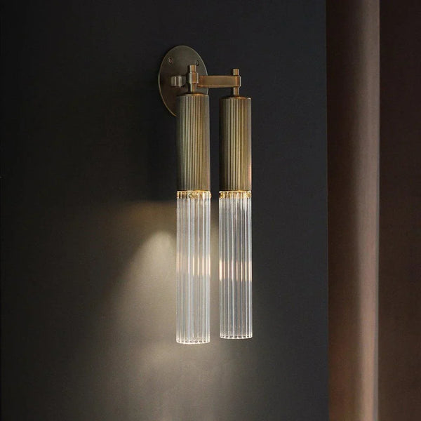 Flume Brass Double Wall Light | CLOL8563