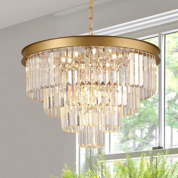 Kristy Modern LED Decorative Luxury Pendant Light Crystal Ring Bedroom Living Room