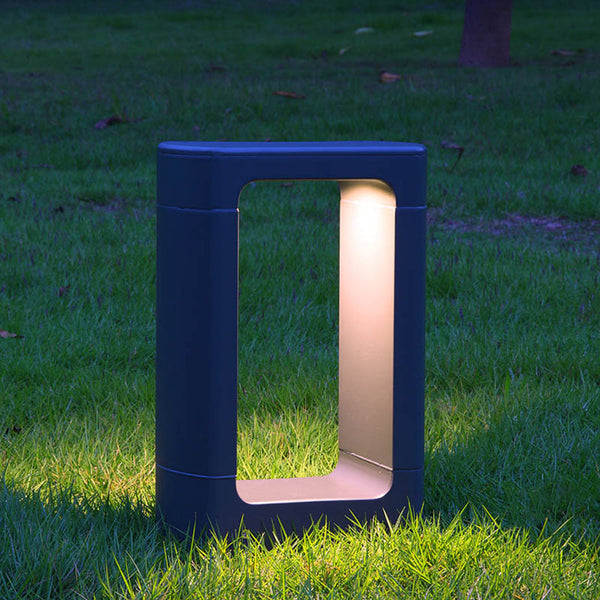 Vaessa Square LED Minimalist Outdoor Bollard Light
