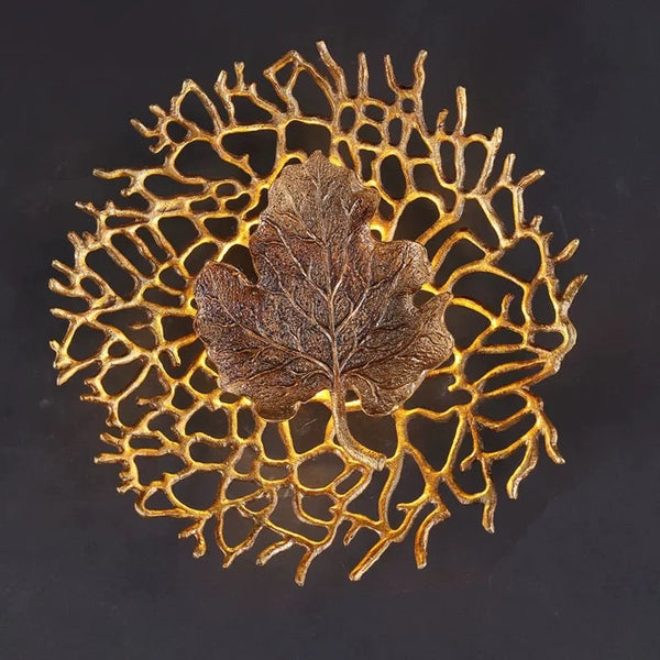 Gold Leaf Decorative Wall Sconce | CLVE025