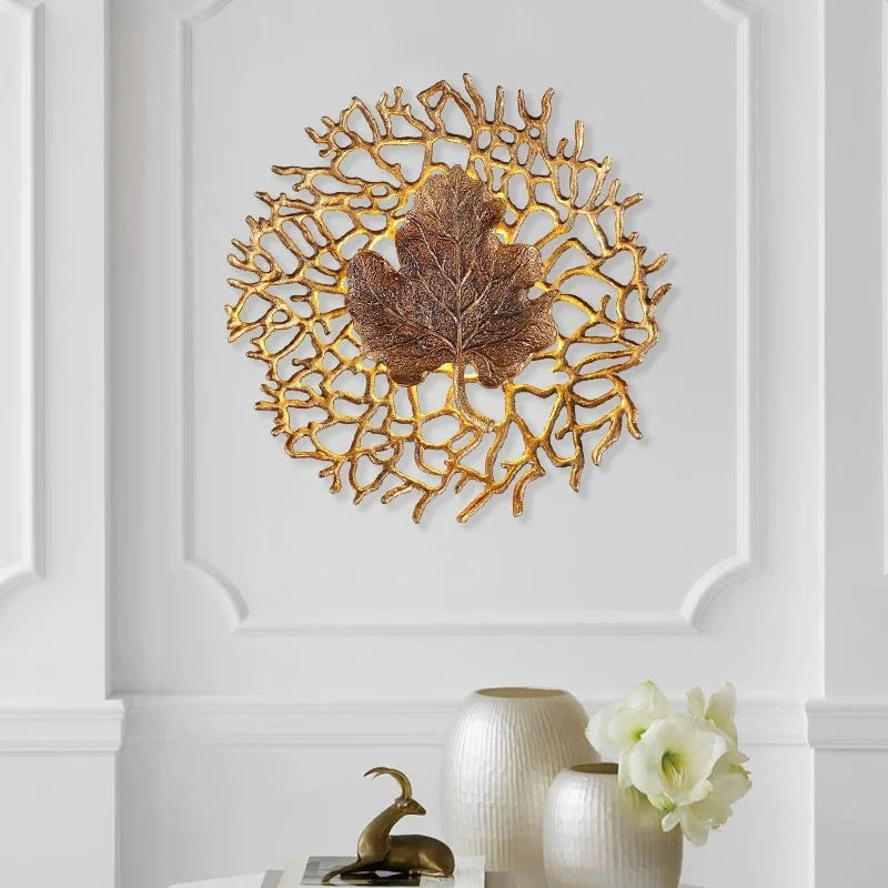Gold Leaf Decorative Wall Sconce | CLVE025