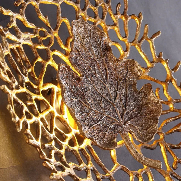 Gold Leaf Decorative Wall Sconce | CLVE025