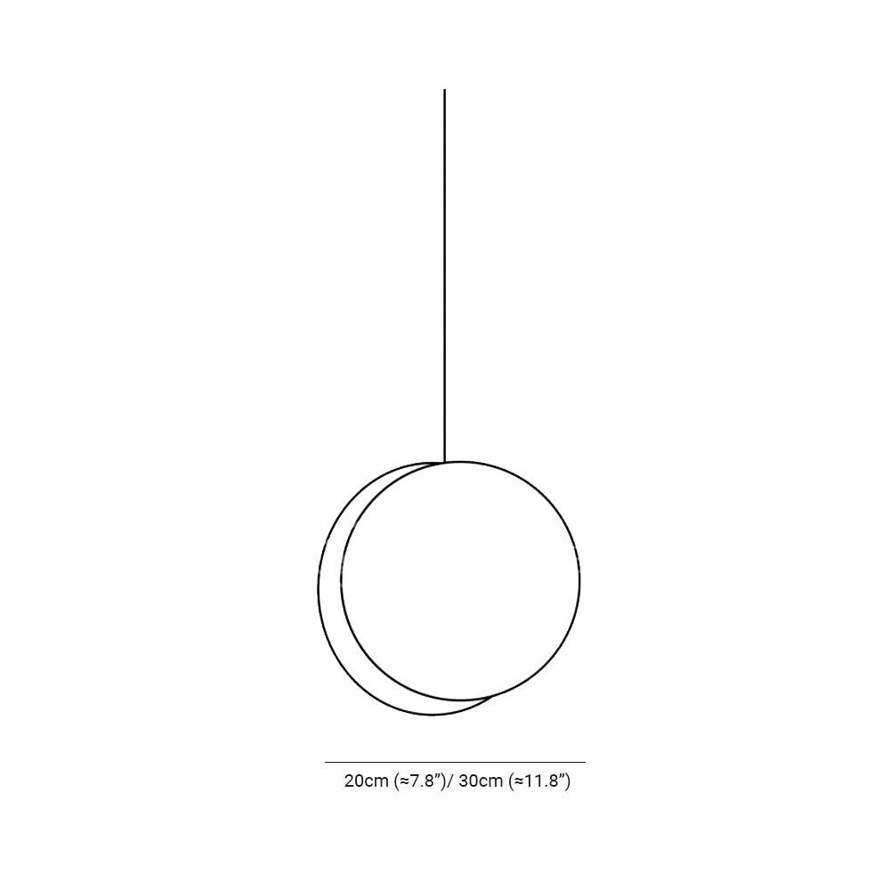 Valentina Round Pendant Light, Metal, 6 Color, 7.8″/11.8″