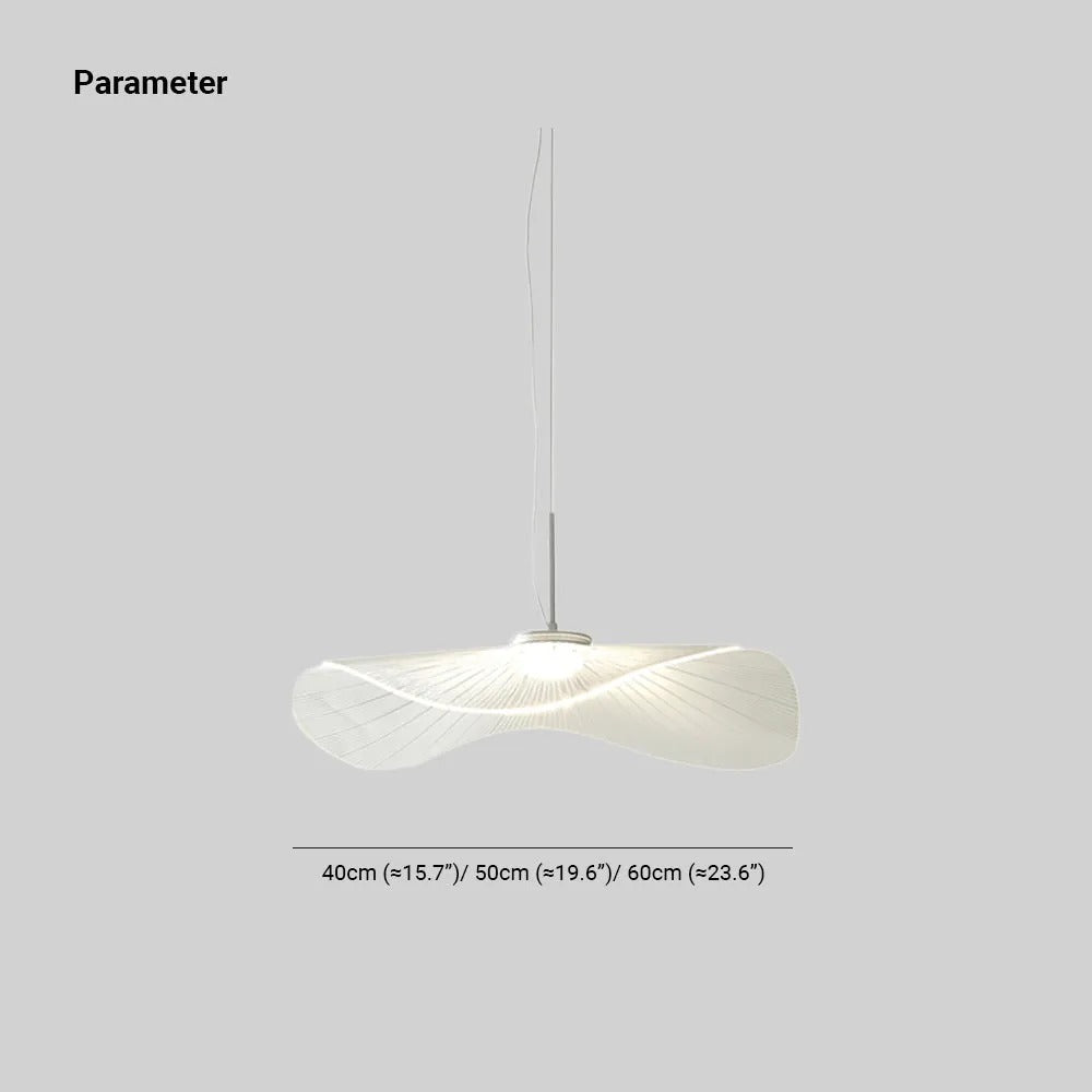 Arisha Designer Lotus Leaf Shaped Metal Pendant Light,White