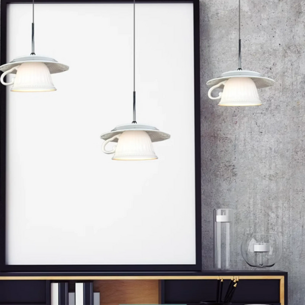 Valentina Nordic Tea Cup Ceramic Pendant Light Living Room