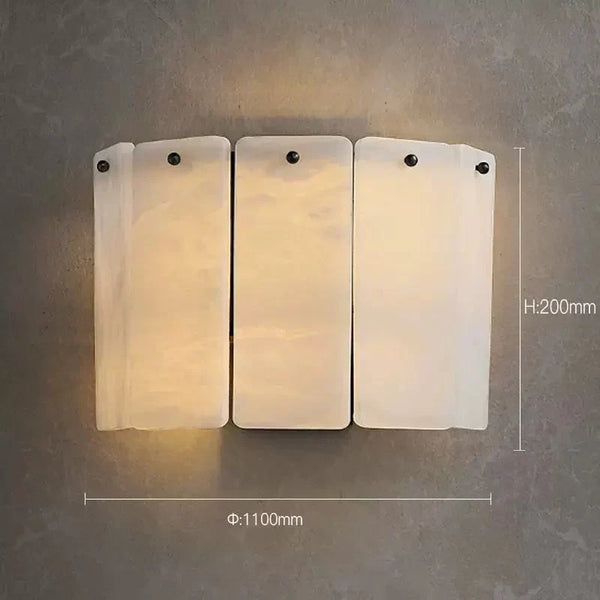 Layered Alabaster Wall Sconce | CLVVC0203