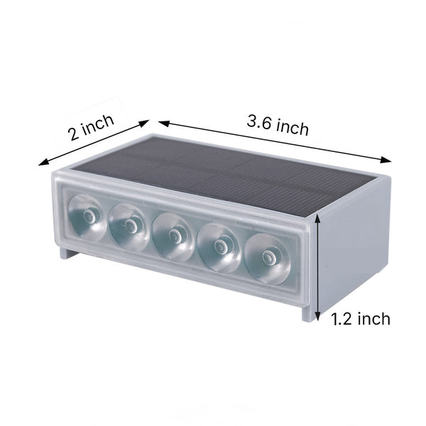 Liorarina Solar Modern ABS Outdoor Step Light Fixtures