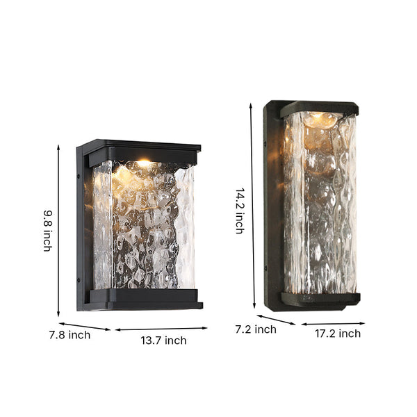 Renalielle Rectangular Outdoor Wall Lights