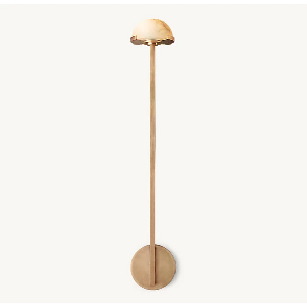 Linear Brass & Alabaster Wall Sconce | CL0246CH