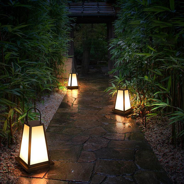 Weary LED Retro Black Outdoor Light Lanterns