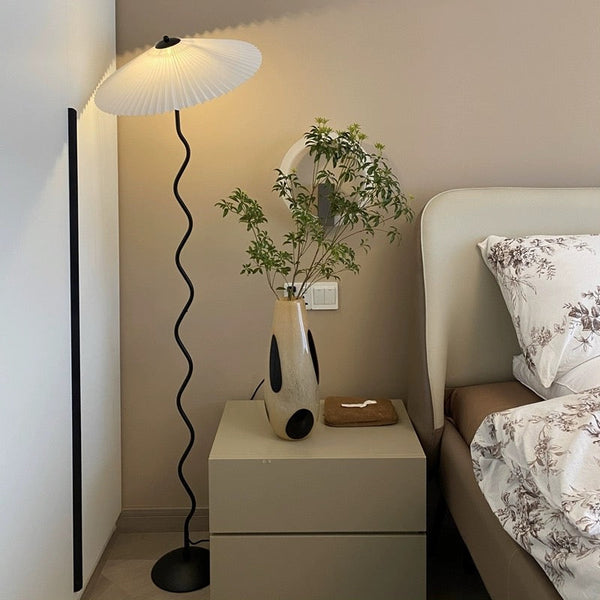 Ritta Modern Mushroom Fabric Led Floor Lamp