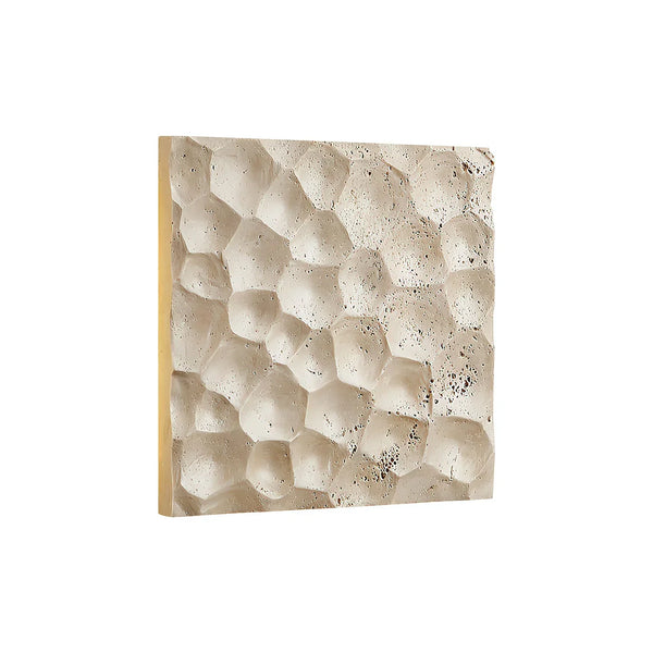 Square Modular Panel Travertine Wall Sconce