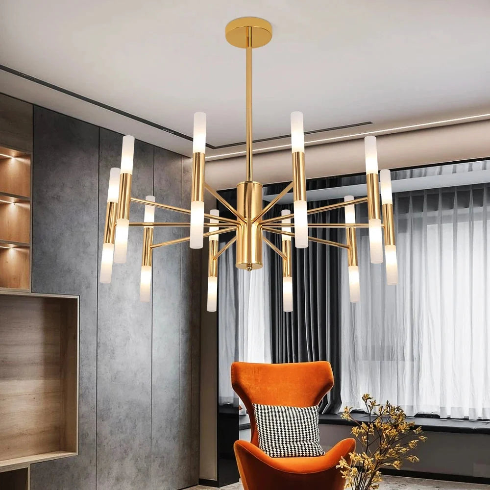 Alissa 20-Light Modern Golden Sputnik Chandelier