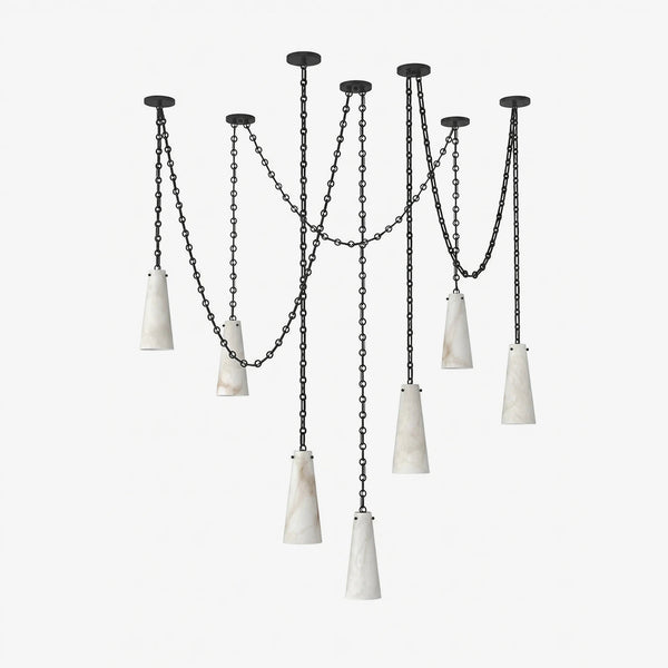 Romilly Alabaster Chain Chandelier