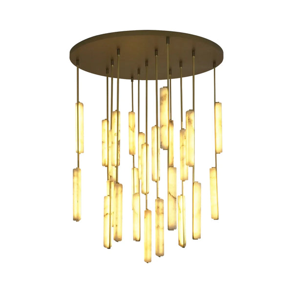 Stalactite Waterfall Linear Alabaster Chandelier