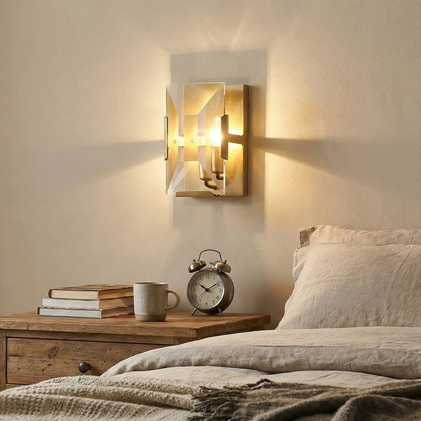 Rectangular Crystal Wall Lamp