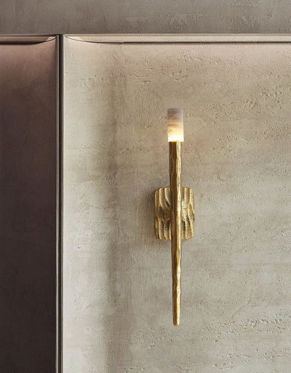 Aurelian Sculpted Alabaster Sconce