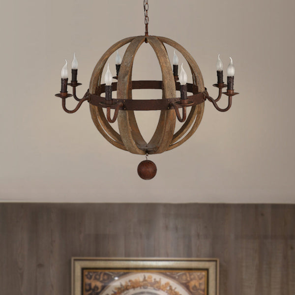 EpochRustic Pendant Light Wood Corridor Restaurant