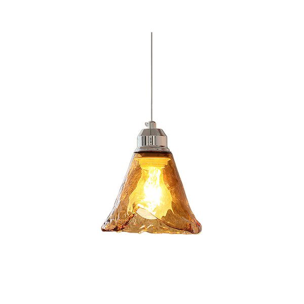Amber Glass Pendant Light