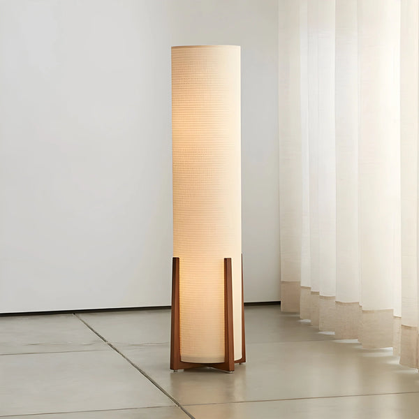 Wood & Linen Lamp | Table or Floor