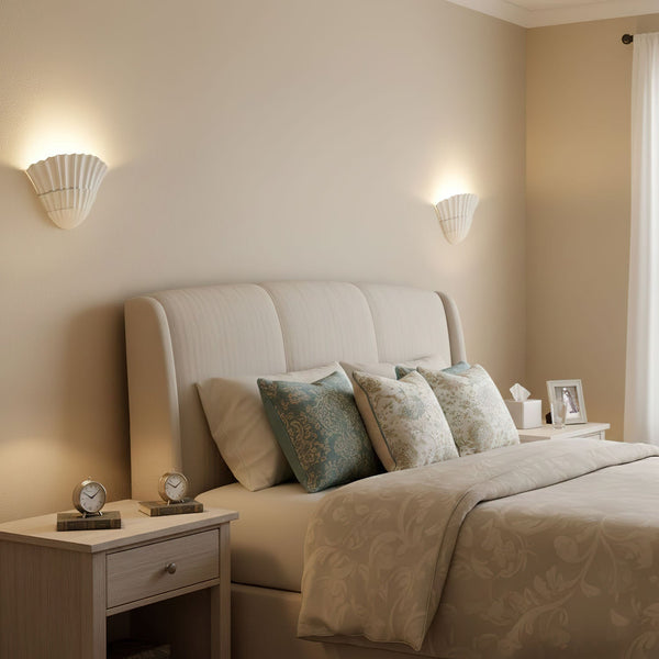 Pleated Shell Wall Light