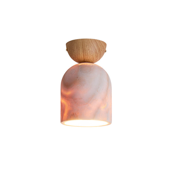 Vezorus Cone Travertine Ceiling Lamp