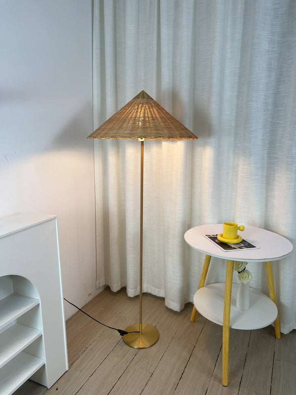 Bamboo Hat Floor Lamp