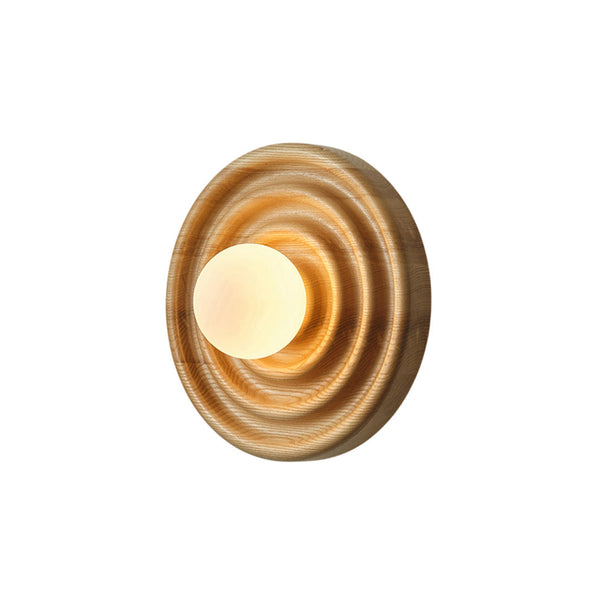 Ultalora Wood Glass Wall Lamp