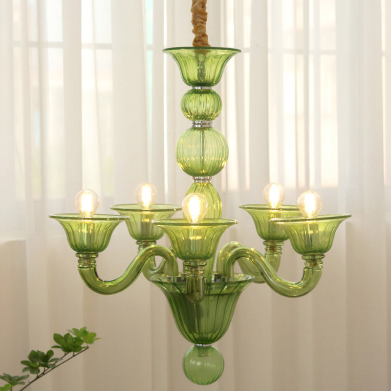 Silva Retro Chandelier Glass Dining Room Living Room