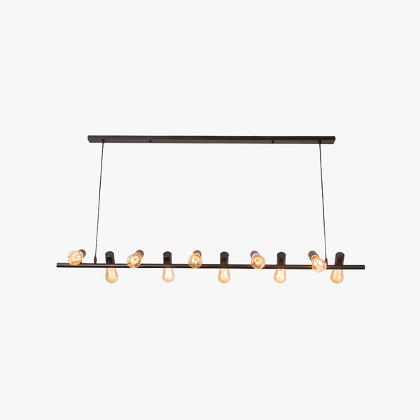 Epoch Vintage LED Chandelier Black Metal Dining/Living Room/Bar